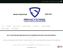 Tablet Screenshot of privacytunnel.com
